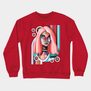 angel lexx abstract Crewneck Sweatshirt